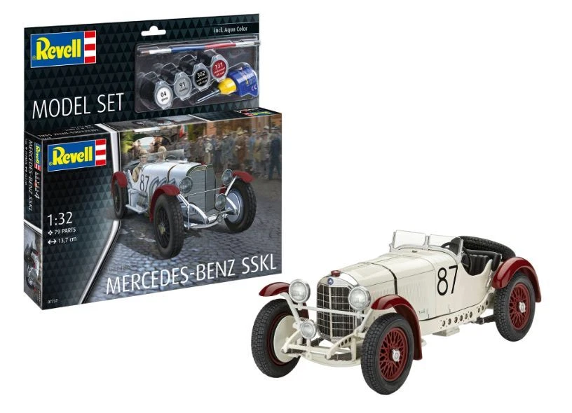 Modellino model kit di montaggio MERCEDES SSKL scala 1:32 modellismo epoca - Immagine 1 di 1