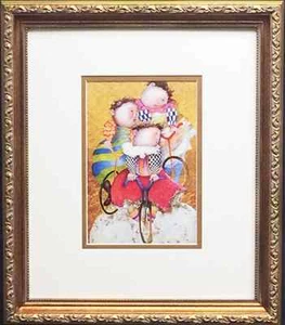 Graciela Rodo Boulanger "Autour Du Monde" LITHOGRAPH Custom FRAMED art NEW litho - Picture 1 of 2