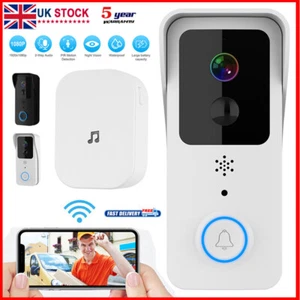 Smart WiFi Wireless Video Doorbell Phone Security Camera Door Bell Intercom Cam - Picture 1 of 14