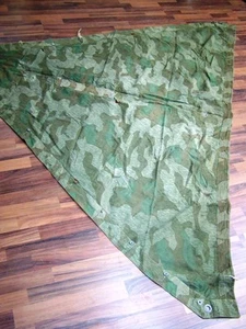 alte Tarn Dreiecksplane Splittertarn Plane Zeltplane WK II Wehrmacht - Picture 1 of 1