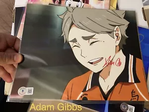 ADAM GIBBS Signed 8x10 Color Photo HAIKYOU w/ BECKETT COA - Picture 1 of 1