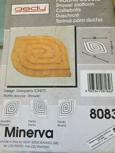 GEDY "MINERVA" PEDANA DOCCIA ANTISCIVOLO IN PVC COLORE OCRA, MISURA UNICA Cm.55 - Picture 1 of 2