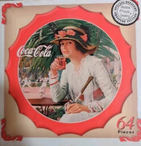 Vintage 1999 Coca Cola: 64 Piece Bottle Cap Mini Jigsaw Puzzle - Picture 1 of 1