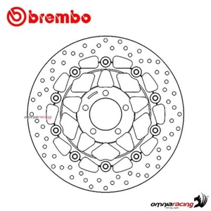 Brembo Bremsscheibe Serie Oro Vorderseite schwebend Kawasaki ZZR400 1993-1999 - Picture 1 of 10