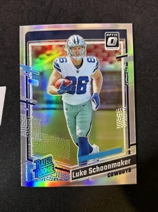 2023 Panini Donruss Optic #227 Luke Schoonmaker Rated Rookie Silver Holo (RC) - Picture 1 of 2