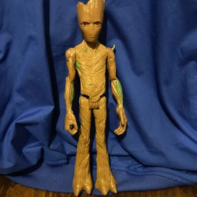 Teenage Groot 12 Inch Action Figure Marvel Avengers Infinity War Power FX 2017 - Image 1 of 4