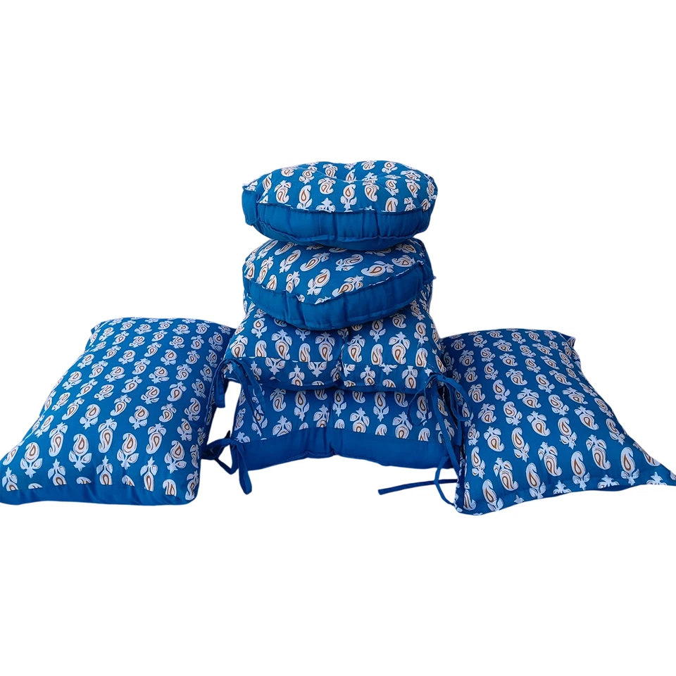 Premium Decorative Floor Cushion Set of 6 - Soft & Comfortable Pillows multi siz - Image 1 of 4