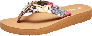 Women's Arch Support Flip Flops Comfortable Casual Summer Beach Thong Size 7 - Picture 1 of 13