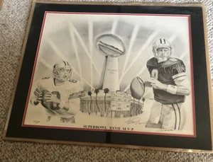 Troy Aikman Super Bowl XXVI I M V P Limited Edition Lithographie - Bild 1 von 7