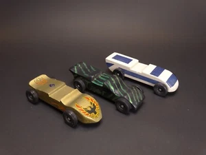 Lote de coches derby vintage Boy Scout BSA madera de pino - Imagen 1 de 6