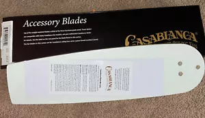 New Matte Snow White 22" Fan Blades for 5xxxx Series Casablanca Ceiling Fans - Picture 1 of 4