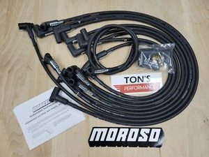Moroso 73709 Ultra 40 8.65mm Spark Plug Wires Small Block Chevy SBC BLACK HEI UH - Foto 1 di 4