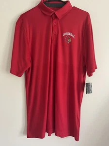 Neu mit Etikett Herren U OF L Louisville Polo L rot fesselnd offiziell lizenziert Uof L Karten - Bild 1 von 8