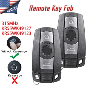 for 2006 - 2011 BMW 3 5 Series CAS3 Remote Control Car Key Fob 3 Button 315MHz - Picture 1 of 8