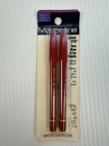 Maybelline Expert Wear Twin Brow And Eye Wood Pencil #103 Medium Brown Plus Extr - Picture 1 of 3