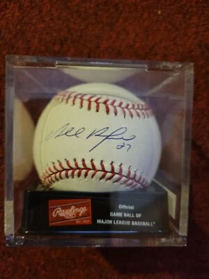 Plácido Polanco Firmado IP Automático Grandes Ligas Béisbol MLB Pelota Autógrafo RY Foto 1 de 2