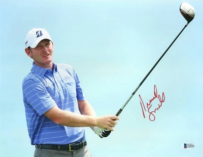 FOTO FIRMADA AUTOGRAFIADA DE MARCA SNEDEKER 11X14 FOTO GOLF MASTERS CERTIFICADO DE AUTENTICIDAD BECKETT Foto 1 de 2