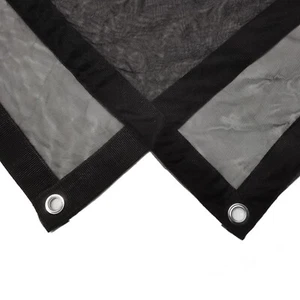 8'x8' 2.4x2.4m Black Double Net  Scrims with One Seam /Overhead Butterfly - Picture 1 of 7