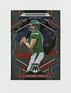 2023 Mosaic Football Aaron Rodgers 2 card lot National Pride #253  Jets, Packers - Picture 1 of 4