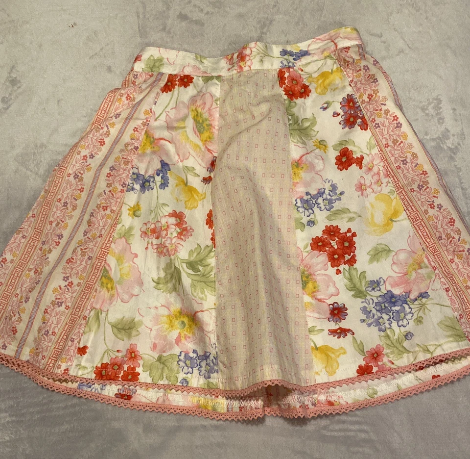 Falda de algodón tejida floral vintage para niños niñas talla 5 Baby Lulu Tiffany nueva con etiquetas Foto 1 de 3