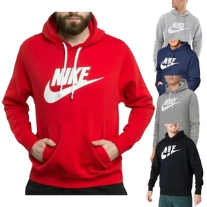 Nike Hoodie Club Mens Hooded Jumper Pullover Sweatshirt - 5 Colours - Picture 1 of 11
