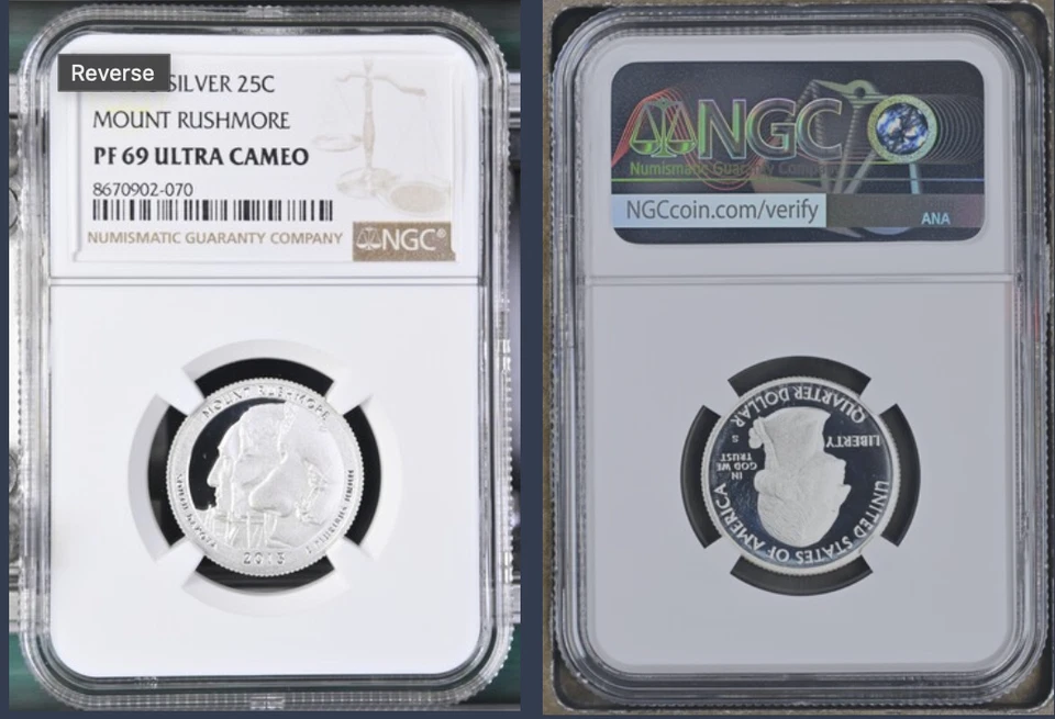 2013-S 25c Mount Rushmore Silver Quarter - NGC PF 69 Ultra Cameo - Image 1 of 1