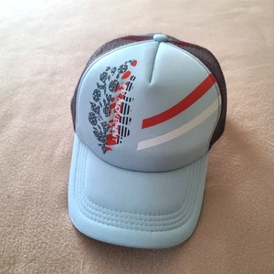 Free People Movement Trail Runner Trucker Hat Snapback Flint Stone/Blue NWT - Picture 1 of 6