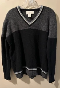 Vintage Rosanna V Neck Sweater 100% Lambswool Knit  Size: L - Picture 1 of 6