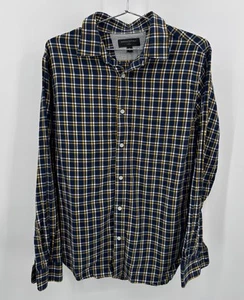 Banana Republic Herren Größe L Slim Fit Kariert Knopfleiste Langarm Hemd Baumwolle - Bild 1 von 6