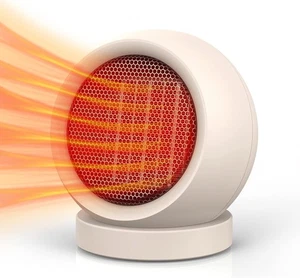 Space Heater,PTC Ceramic/Portable Electric Desktop Heater High Output Desktop He - Picture 1 of 5