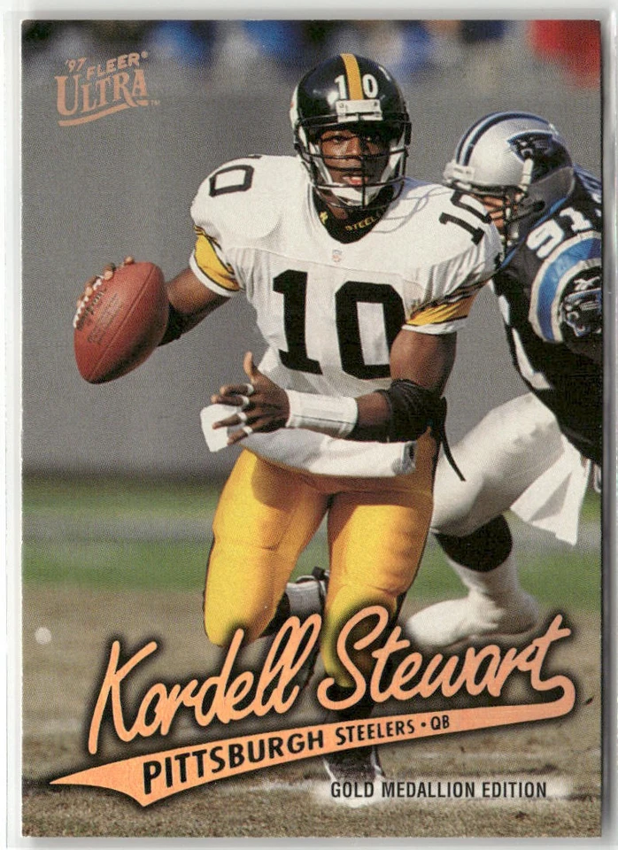 1997 ULTRA #G59 KORDELL STEWART GOLD MEDALLION PITTSBURGH STEELERS - Image 1 of 2