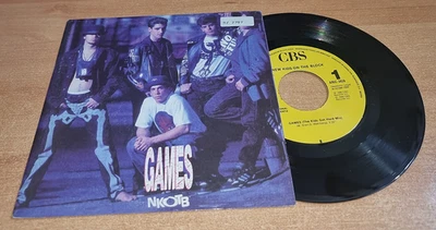 NEW KIDS ON THE BLOCK Games NKOTB 7" SPAIN PROMO SINGLE VINYL ULTRA RARE 1990 - Image 1 of 3