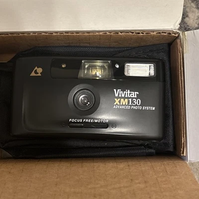 Vivitar XM130 Point & Shoot Advance Photo System Flash Film Camera Never Used - Image 1 of 4