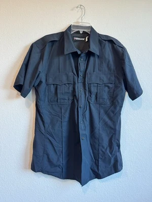 Blauer Navy Blue 8676 Flex Short Sleeve Super Shirt Police Uniform Men's Medium - Image 1 of 4