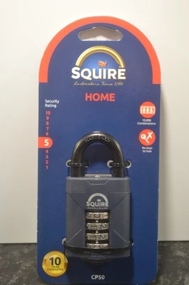 Squire CP50 4 Wheel Combination Padlock - Image 1 of 4