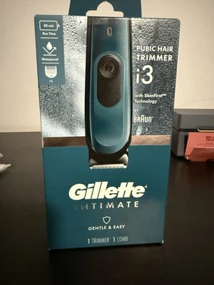 Gillette Braun Intimate i3 Pubic Hair Cordless Trimmer W/ Sensitive Comb NEW - Image 1 of 3