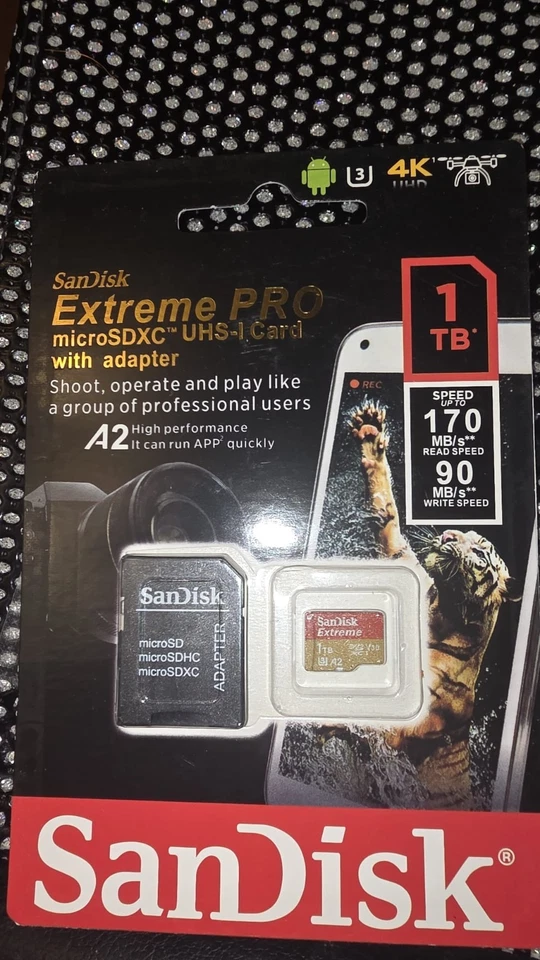 SanDisk 1TB Micro SD SDXC MicroSD TF Class 10 Extreme PRO 200MB/s