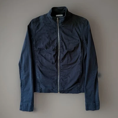 James Perse Bomber Jacket Women's 3 Black Cotton Full Zip Jacket Los Angeles - Image 1 of 4