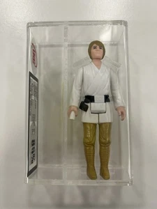 VINTAGE STAR WARS GRADED LUKE SKYWALKER FARMBOY FIGURE - UKG 85% BROWN HAIR - Picture 1 of 8
