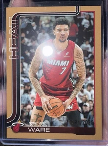 2025-26 Topps Flagship Kel’el Ware Base Gold SP #74 /2025 Miami Heat - Bild 1 von 3