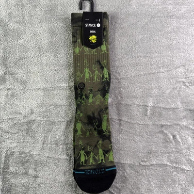 Stance x The Grinch Casual Crew Socks - Down In Whovile Crew - Men's LARGE 9-13 - Image 1 of 4