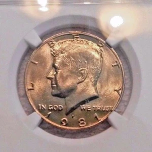 1981 Kennedy  Half Dollar  MS66  NCG  UNDER GRADED ! - Picture 1 of 6