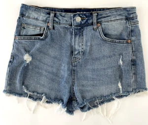 Pantalones cortos de jean Wild Fable para mujer talla 6 cortados desgastados tiro alto pantalones cortos de bicicleta - Imagen 1 de 8