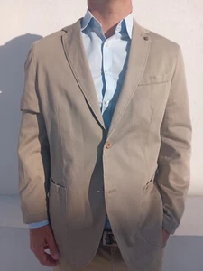 Camel Active Men's Beige SAFARI Jacket Size 40 UK Vintage RRP £250 - Picture 1 of 18