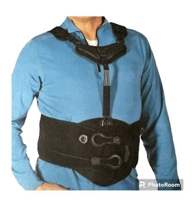 Thuasne Sleeq Max Quinn Medical Ridgid Back Brace TLSO Universal Sizing Black - Picture 1 of 9