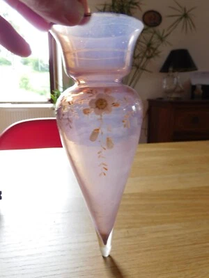 ancien grand vase de voiture , bouquetière - Photo 1/4