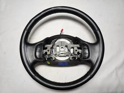 1997 - 2003 Ford F-150 Leather Steering Wheel (OEM) w/ Cruise Controls (Black)  — 第 1/4 张图片