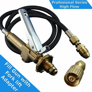 LPG Filler/Decanting Gun & Hose with Fork lift Cylinder adapter - Picture 1 of 8