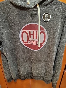 Ohio State Buckeyes Herren Hoodie Farbe meliert grau Größe Large NEU - Bild 1 von 4