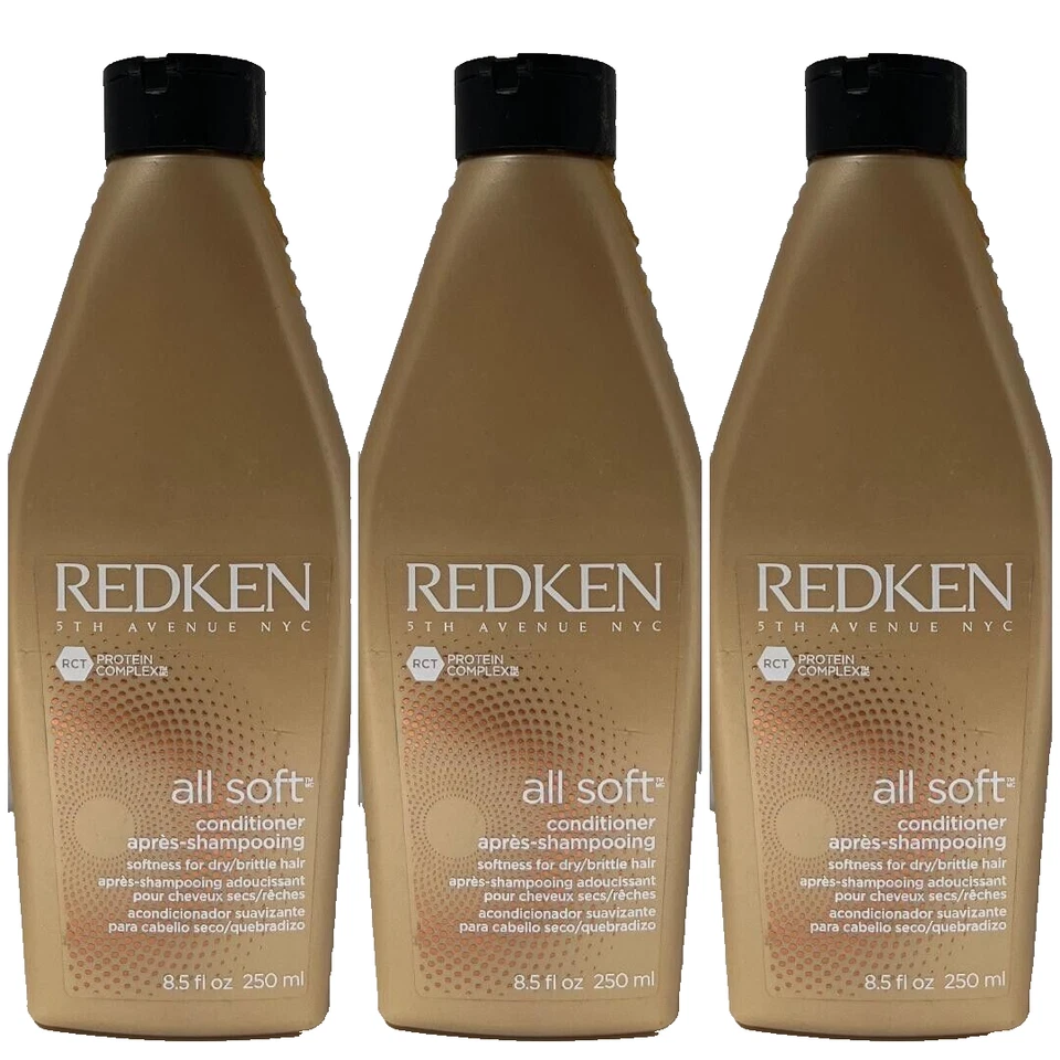 3 Redken All Soft RCT Conditioner 8,5 oz cada (027) - Imagem 1 de 1